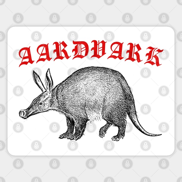 AARDVARK / Snouty beast fan art design Magnet by DankFutura